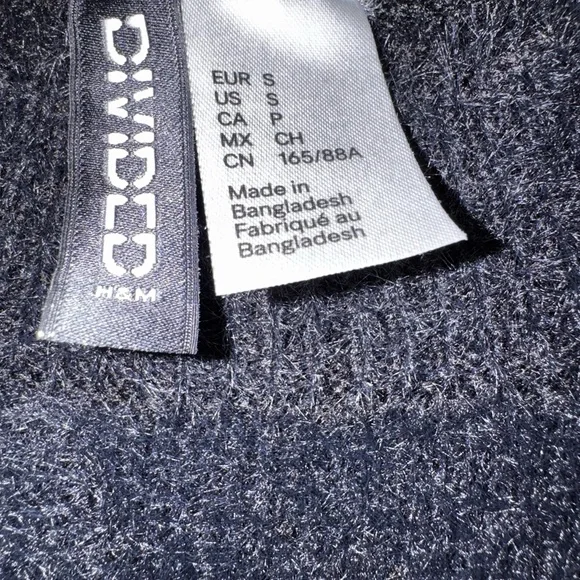 Zara Black Fleece  Women's Sweater -Size S - Picture 2 of 3